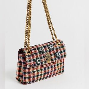 Kurt Geiger Red Check Kensington Bag